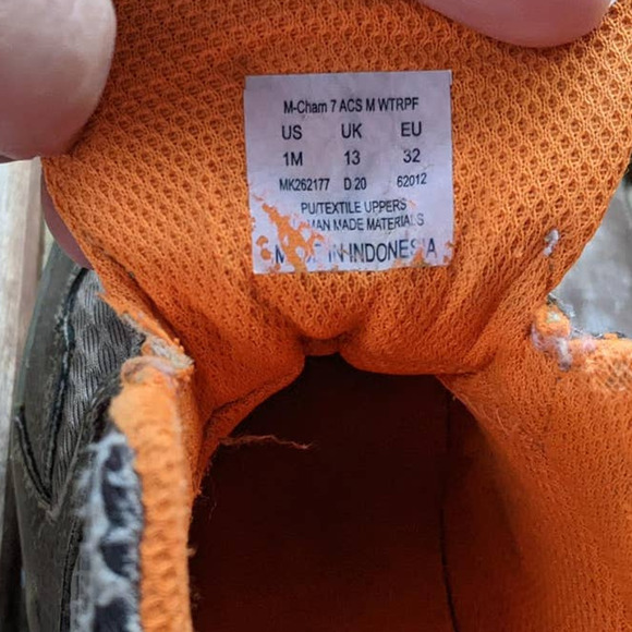 Merrell Child Chameleon Mid Lace Up Waterproof Hiking Boot size 1 - Picture 9 of 12